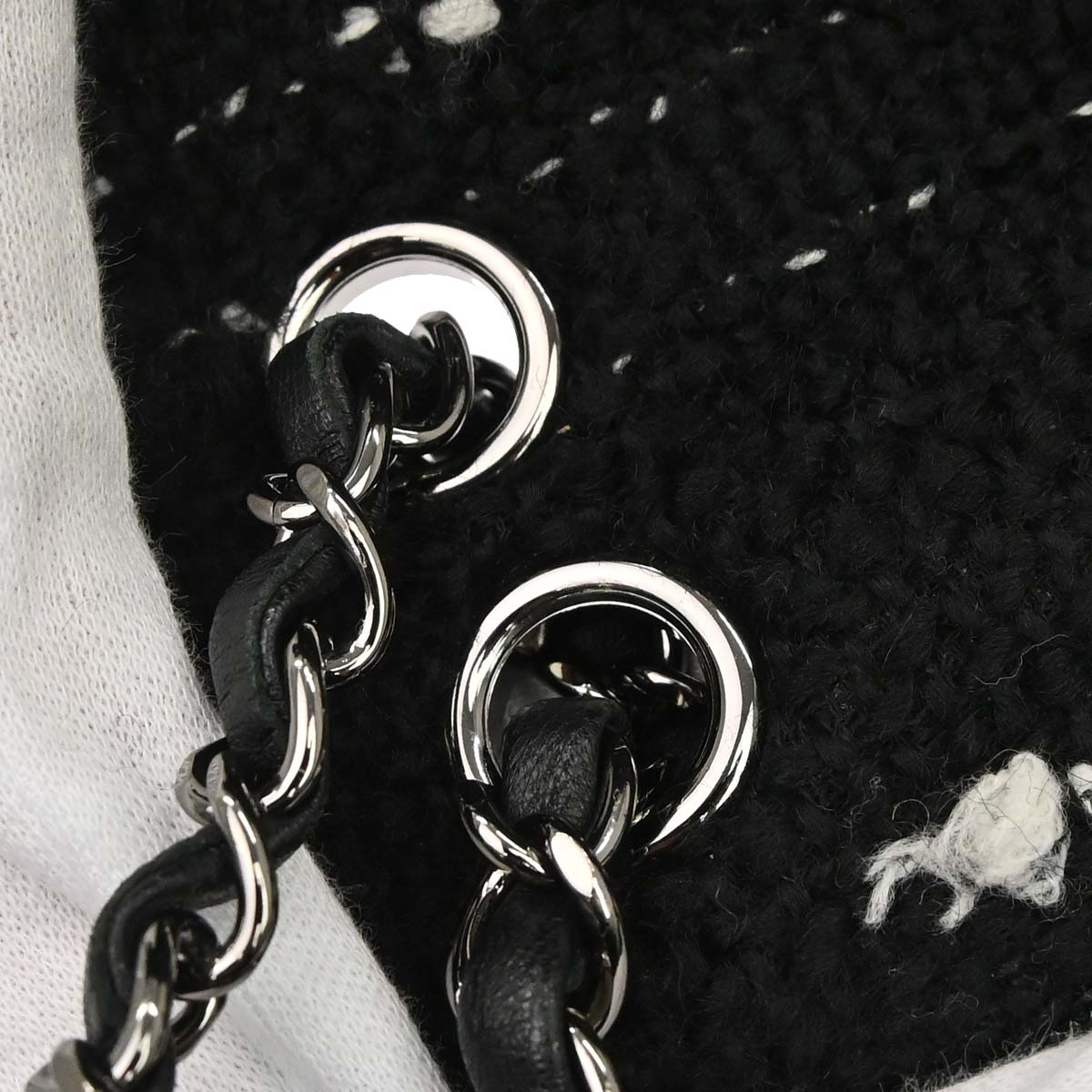 Chanel 2015-2016 Black Tweed Elementary Chic Flap Shoulder Bag