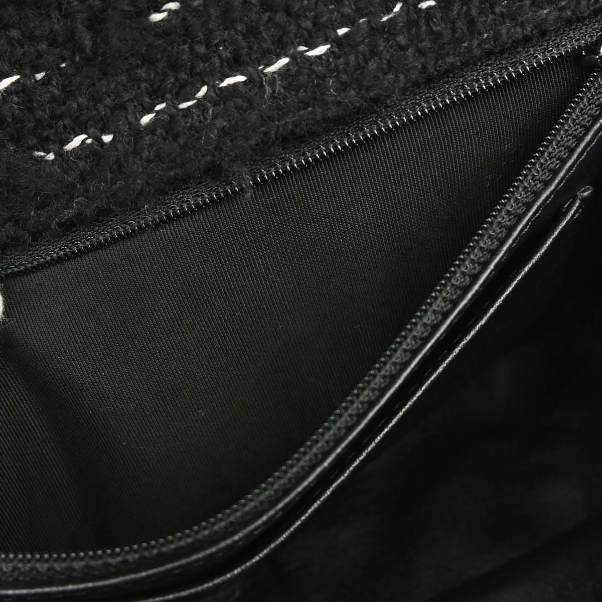 Chanel 2015-2016 Black Tweed Elementary Chic Flap Shoulder Bag