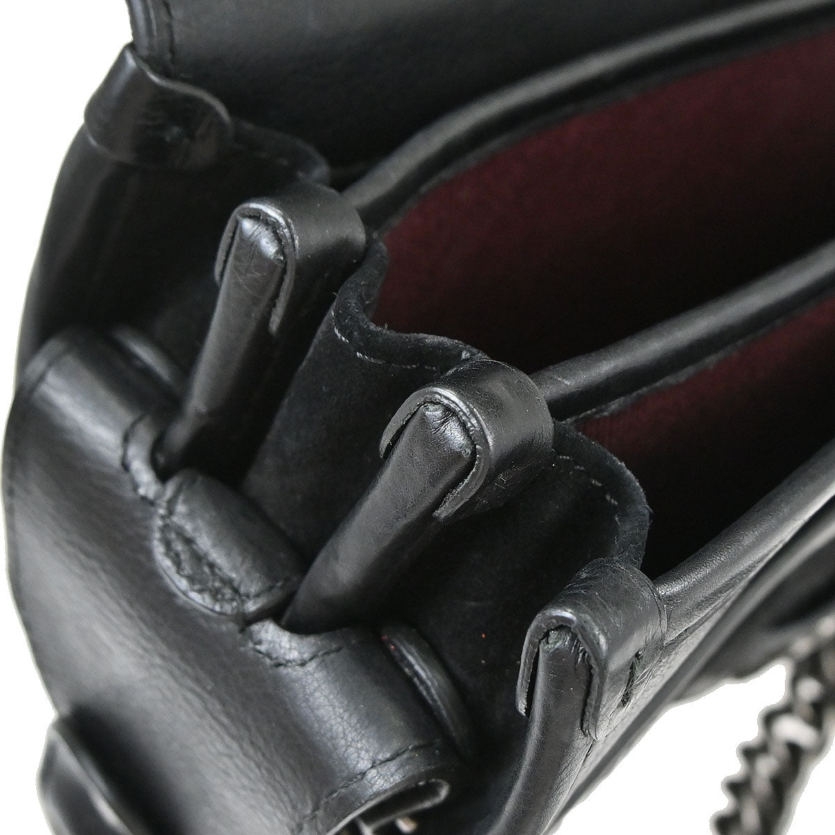 Chanel 2014 Black Calfskin Pony Hair Paris-Dallas Saddle Shoulder Bag