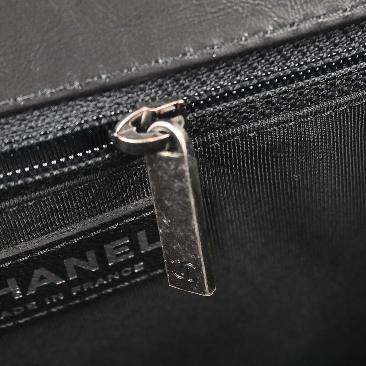 Chanel 2017-2018 Black Tweed Shierling Top Handle 2way Shoulder Handbag