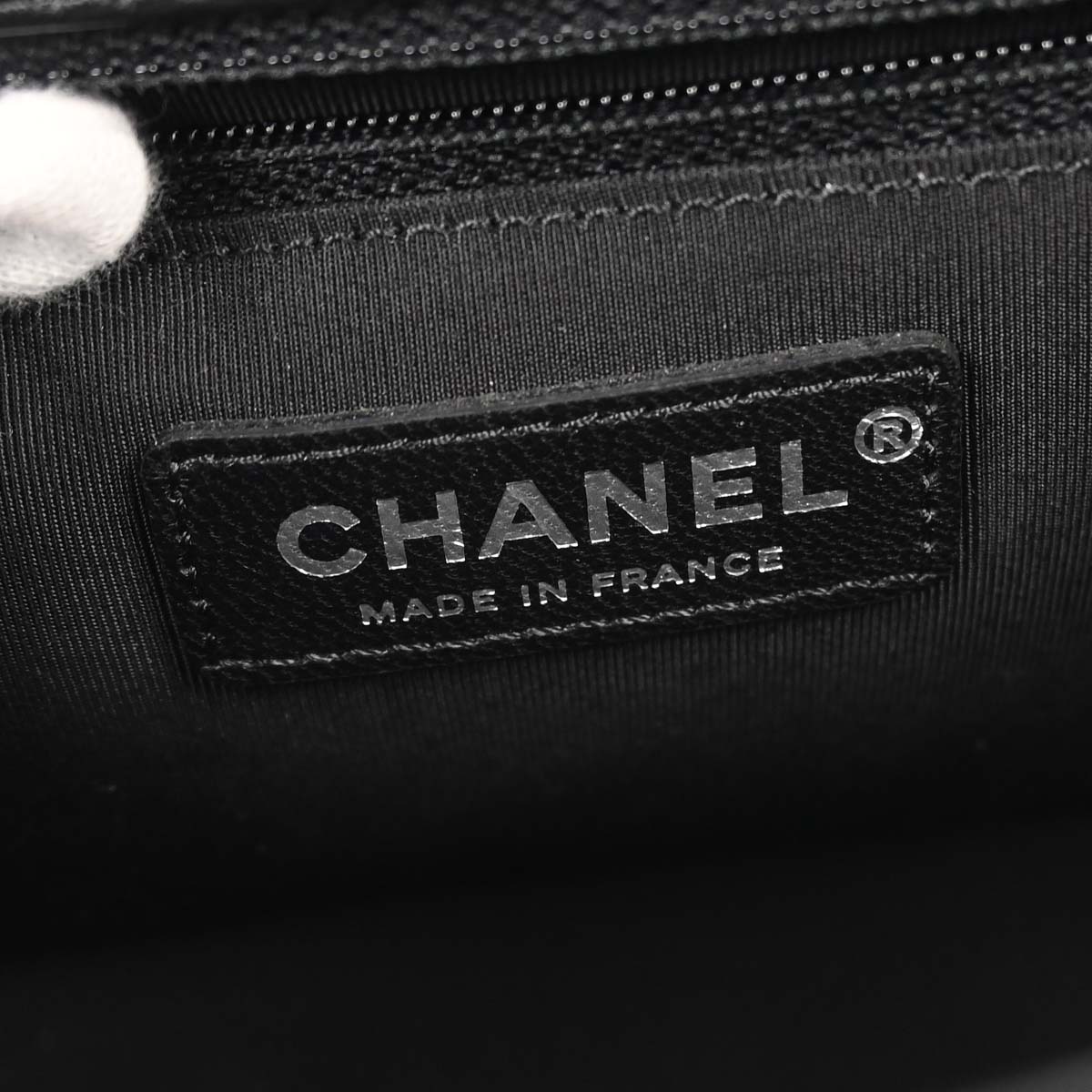 Chanel 2017-2018 Black Tweed Shierling Top Handle 2way Shoulder Handbag