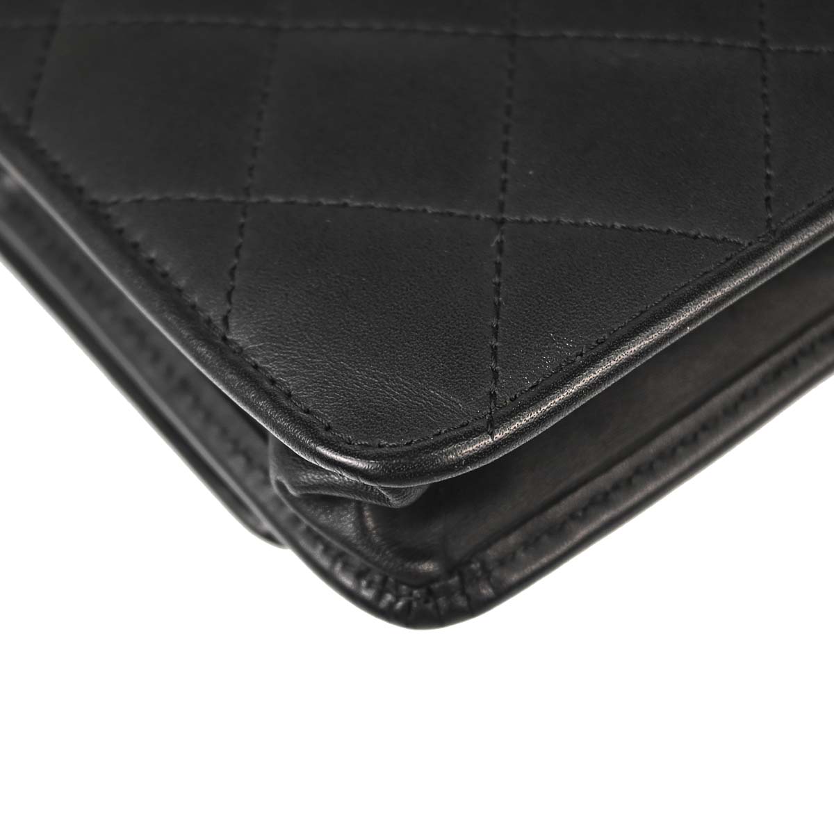 Chanel 2014 Calfskin Cambon Ligne WOC Wallet on Chain Shoulder Bag