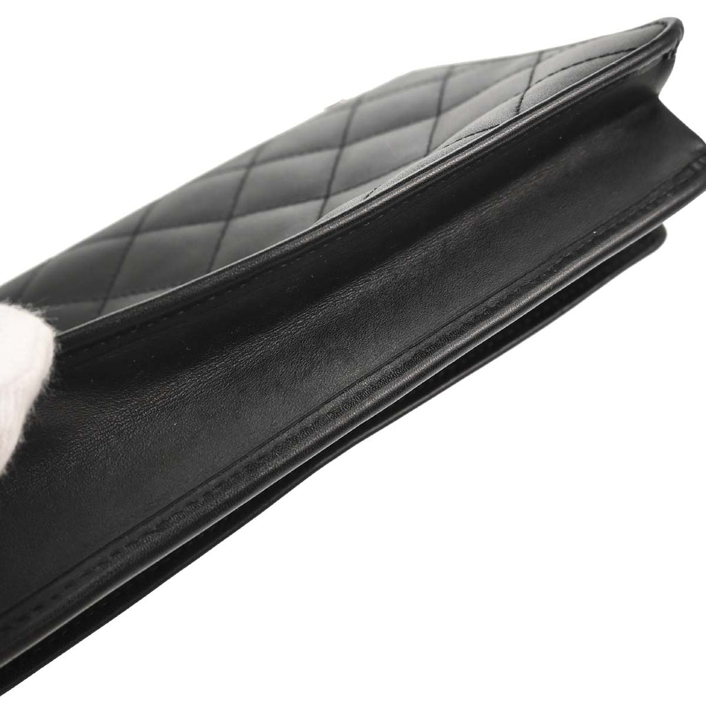 Chanel 2014 Calfskin Cambon Ligne WOC Wallet on Chain Shoulder Bag