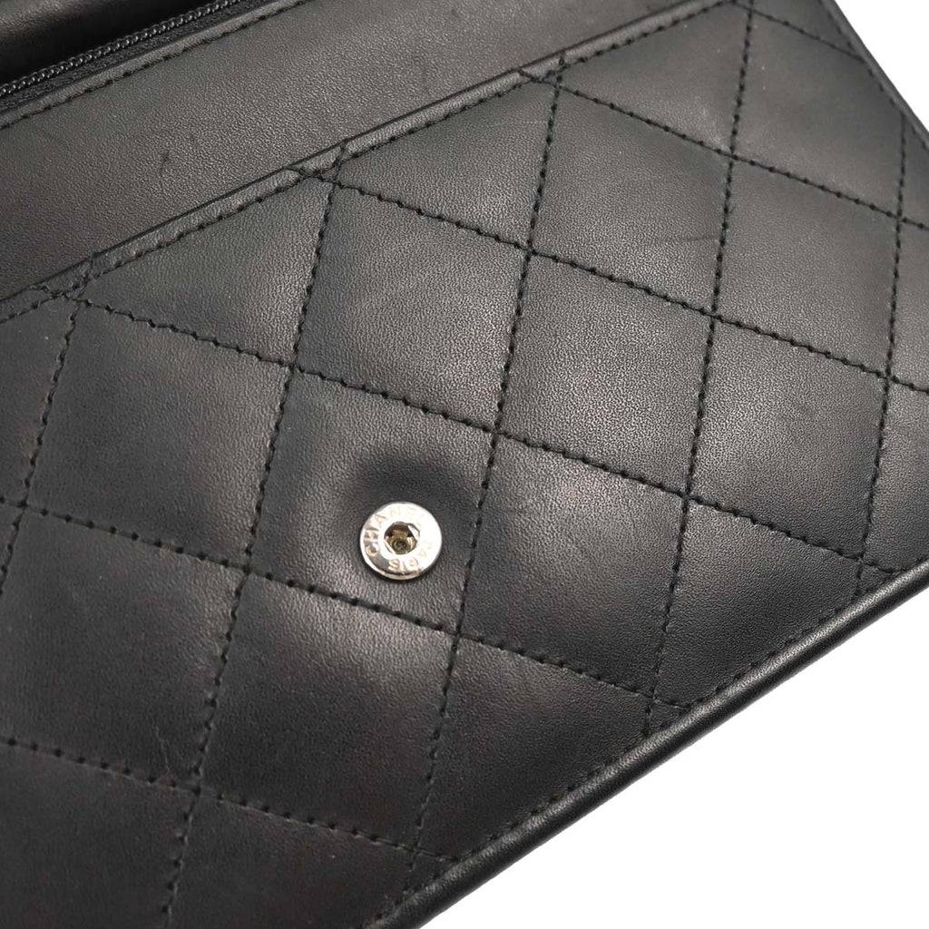 Chanel 2014 Calfskin Cambon Ligne WOC Wallet on Chain Shoulder Bag