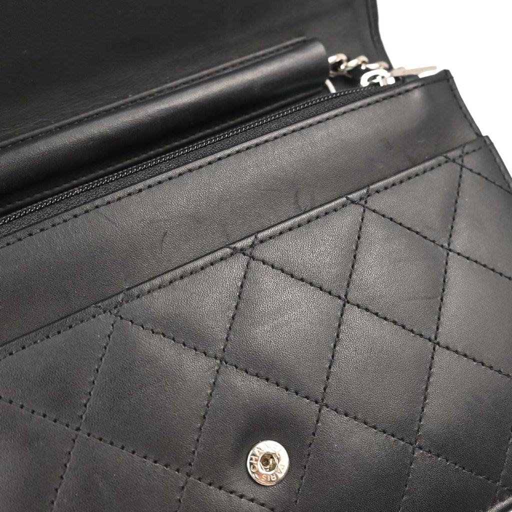 Chanel 2014 Calfskin Cambon Ligne WOC Wallet on Chain Shoulder Bag
