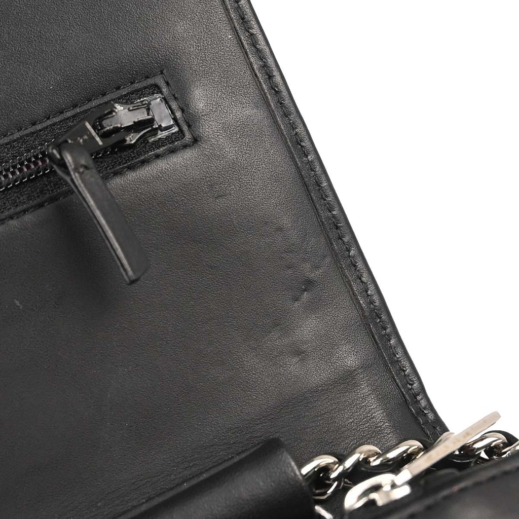Chanel 2014 Calfskin Cambon Ligne WOC Wallet on Chain Shoulder Bag