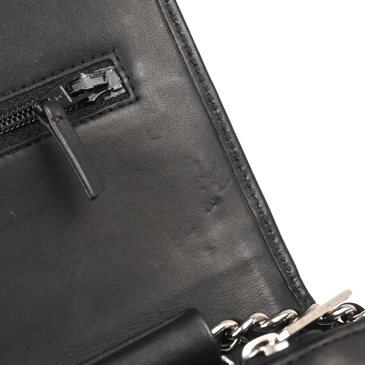 Chanel 2014 Calfskin Cambon Ligne WOC Wallet on Chain Shoulder Bag