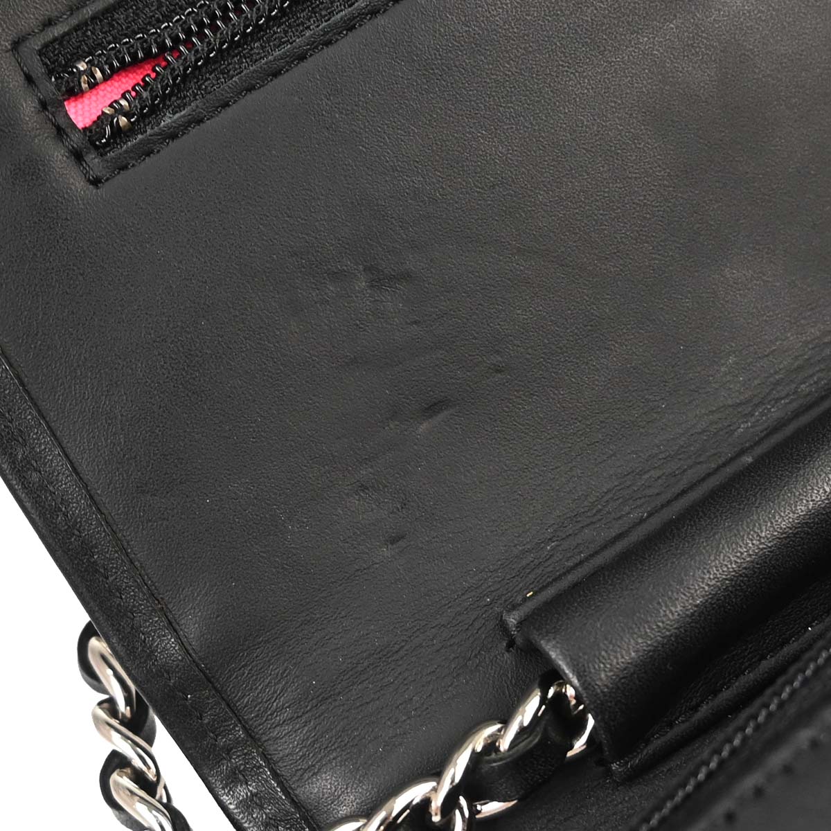 Chanel 2014 Calfskin Cambon Ligne WOC Wallet on Chain Shoulder Bag
