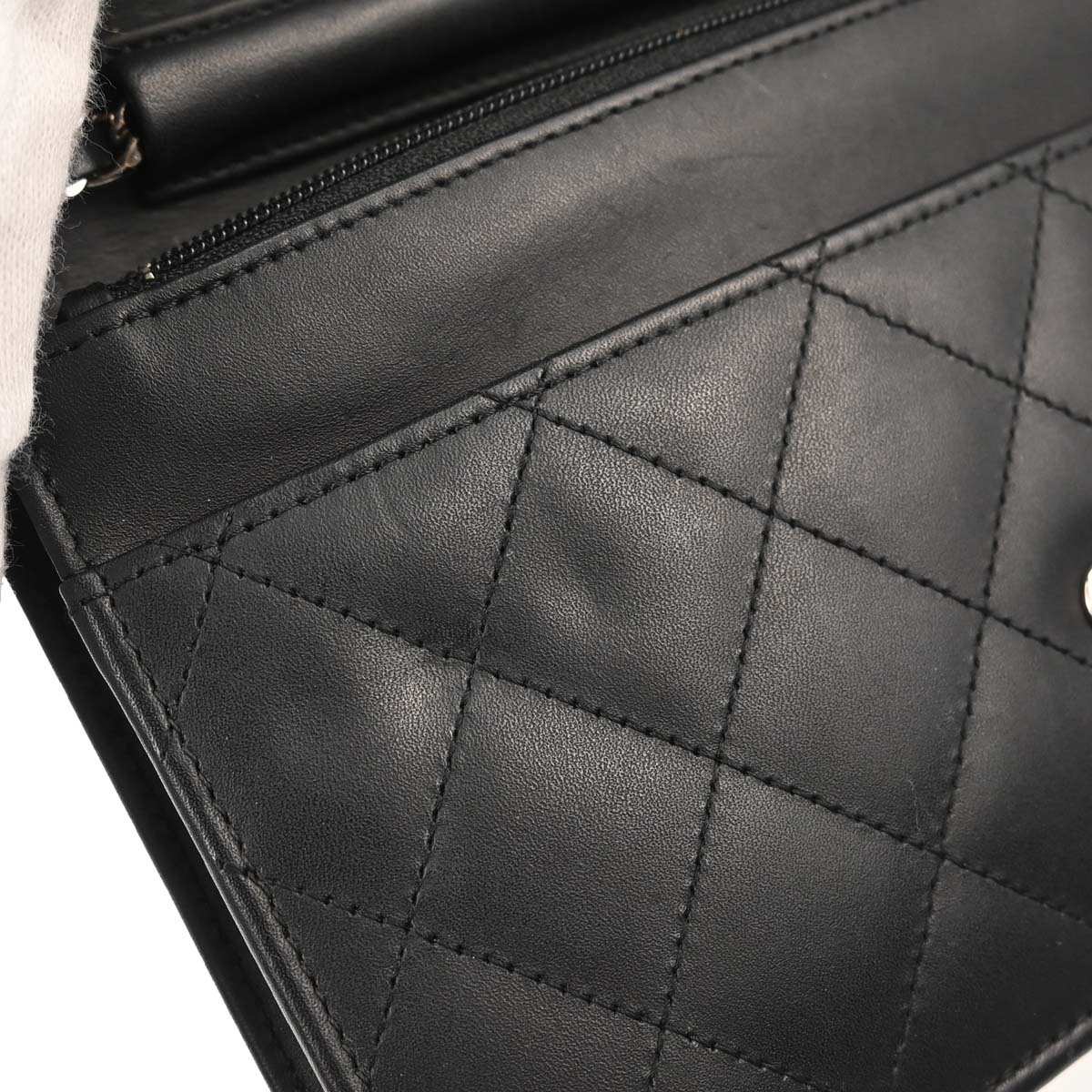 Chanel 2014 Calfskin Cambon Ligne WOC Wallet on Chain Shoulder Bag