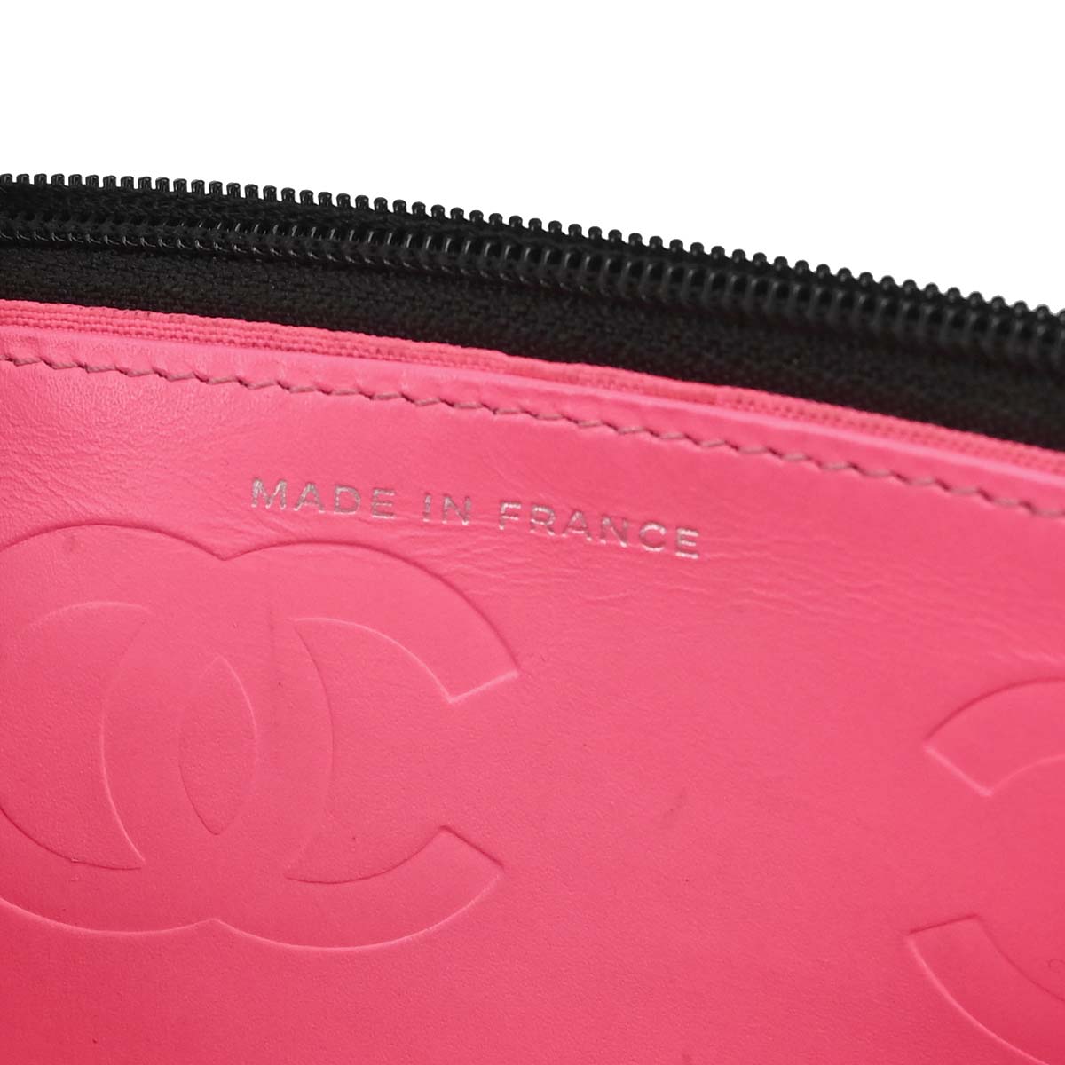 Chanel 2014 Calfskin Cambon Ligne WOC Wallet on Chain Shoulder Bag