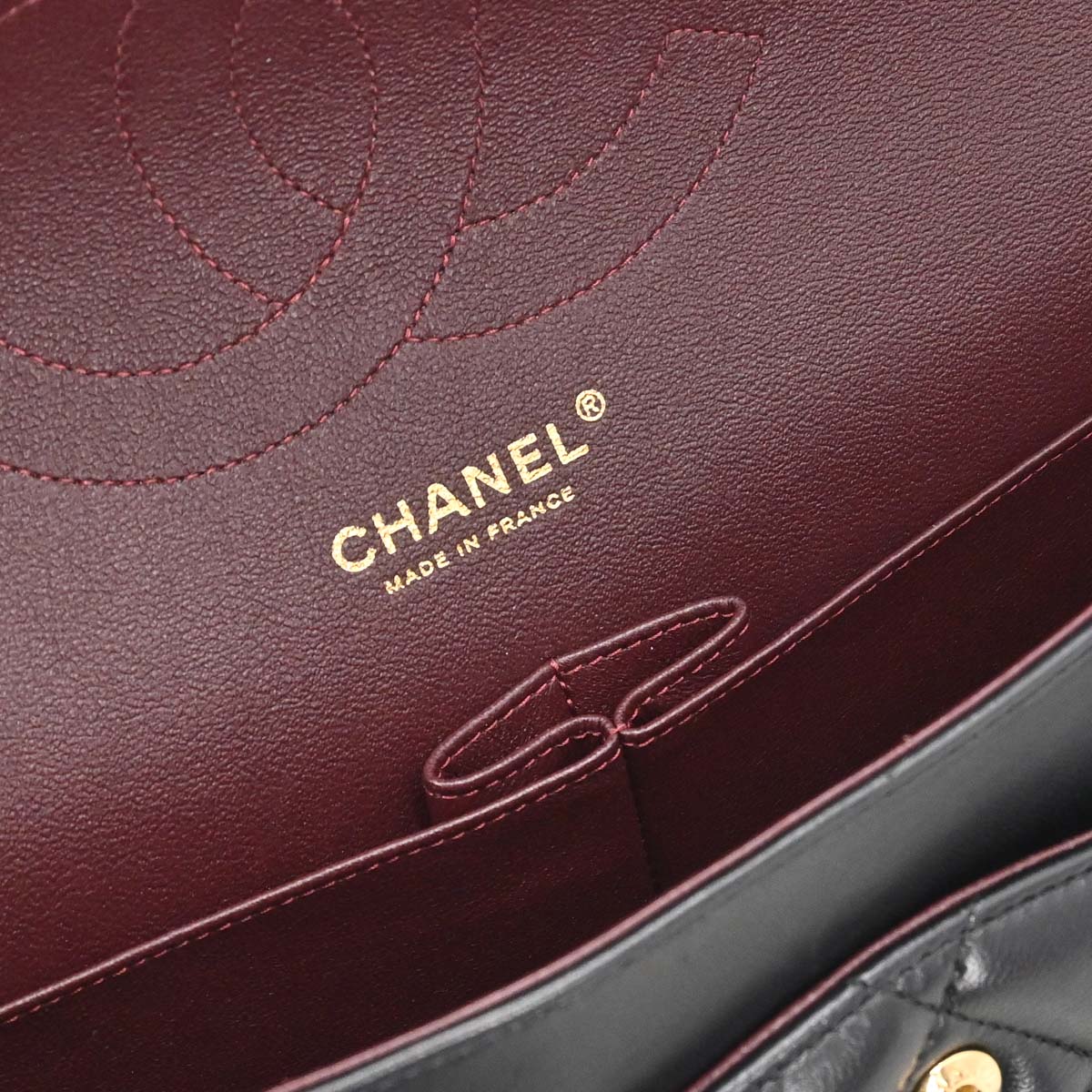 Chanel 2014 Black Lambskin Jumbo Classic Double Flap Shoulder Bag