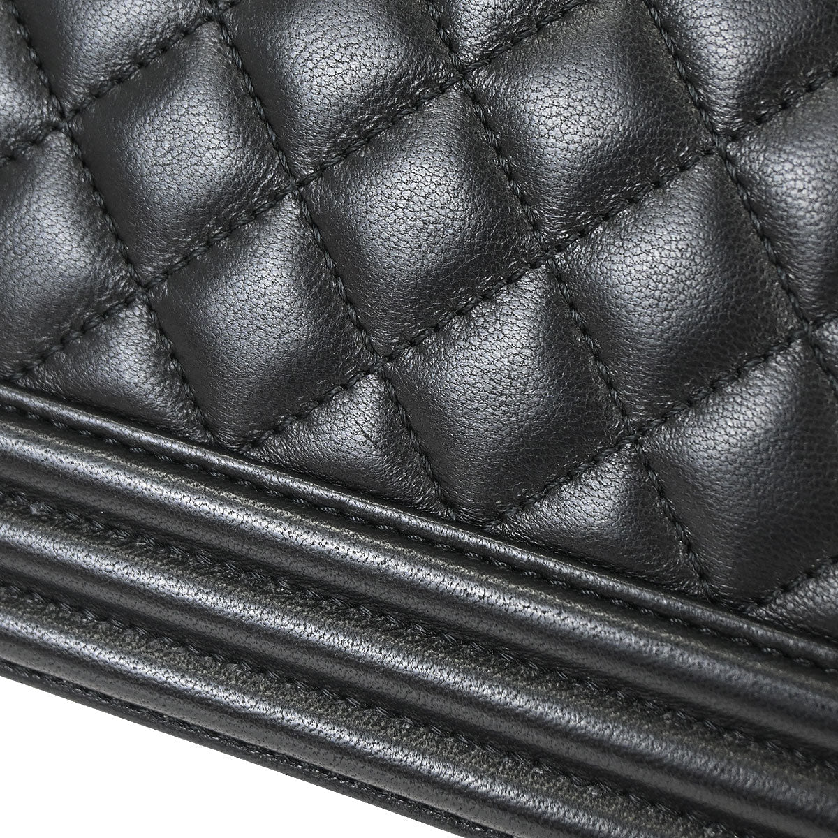 Boy Chanel 2016-2017 Black Lambskin Medium Shoulder Bag
