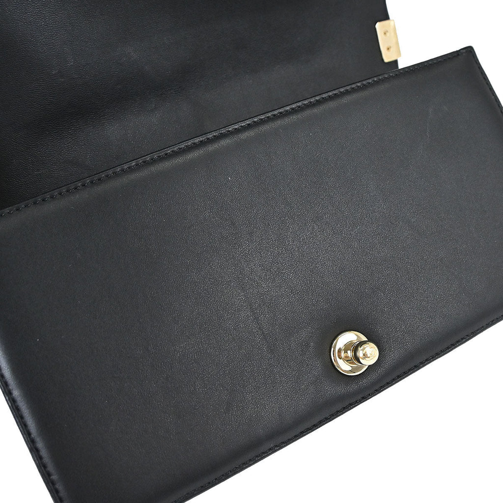 Boy Chanel 2016-2017 Black Lambskin Medium Shoulder Bag