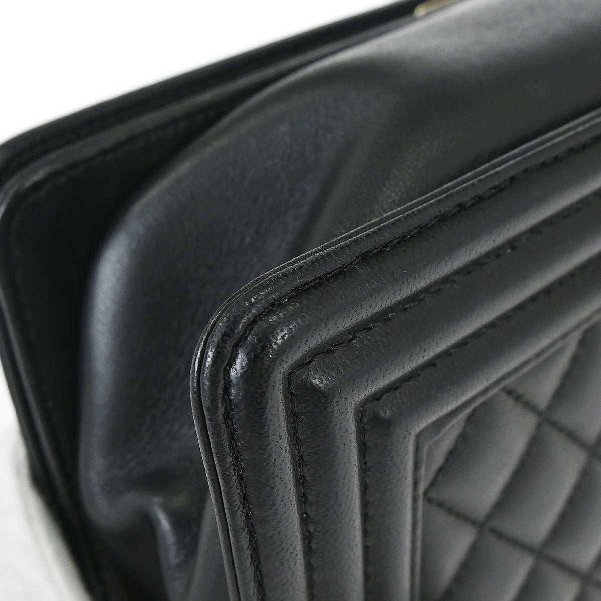 Boy Chanel 2016-2017 Black Lambskin Medium Shoulder Bag