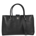 Chanel 2011 Black Calfskin Executive Cerf 2way Shoulder Tote Bag