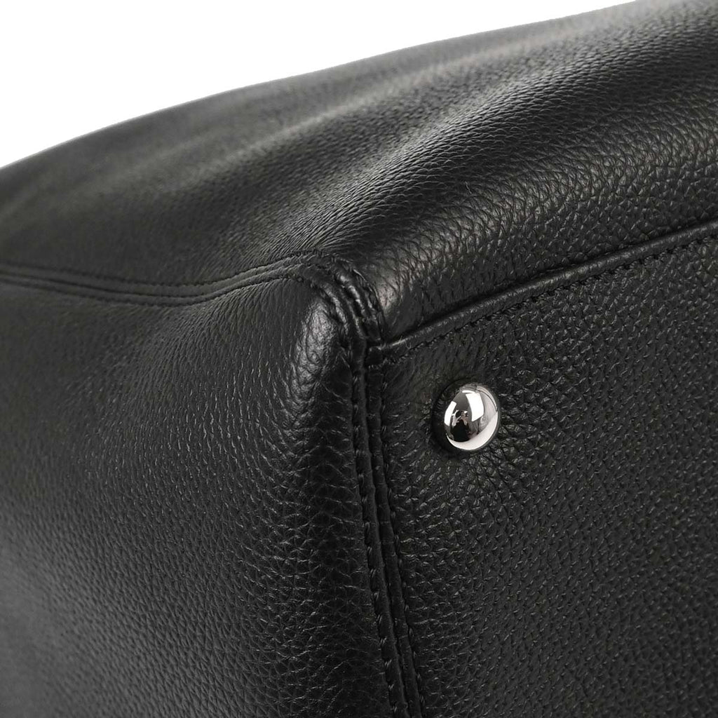 Chanel 2011 Black Calfskin Executive Cerf 2way Shoulder Tote Bag