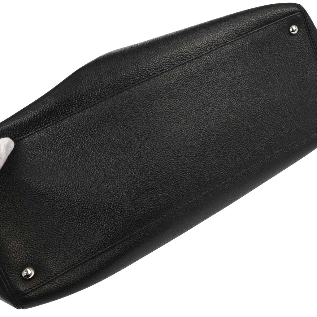 Chanel 2011 Black Calfskin Executive Cerf 2way Shoulder Tote Bag
