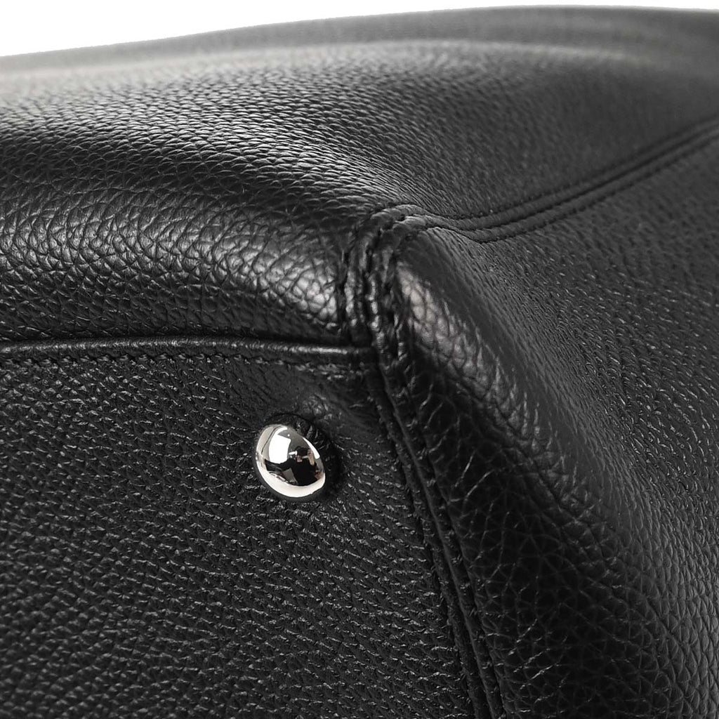 Chanel 2011 Black Calfskin Executive Cerf 2way Shoulder Tote Bag