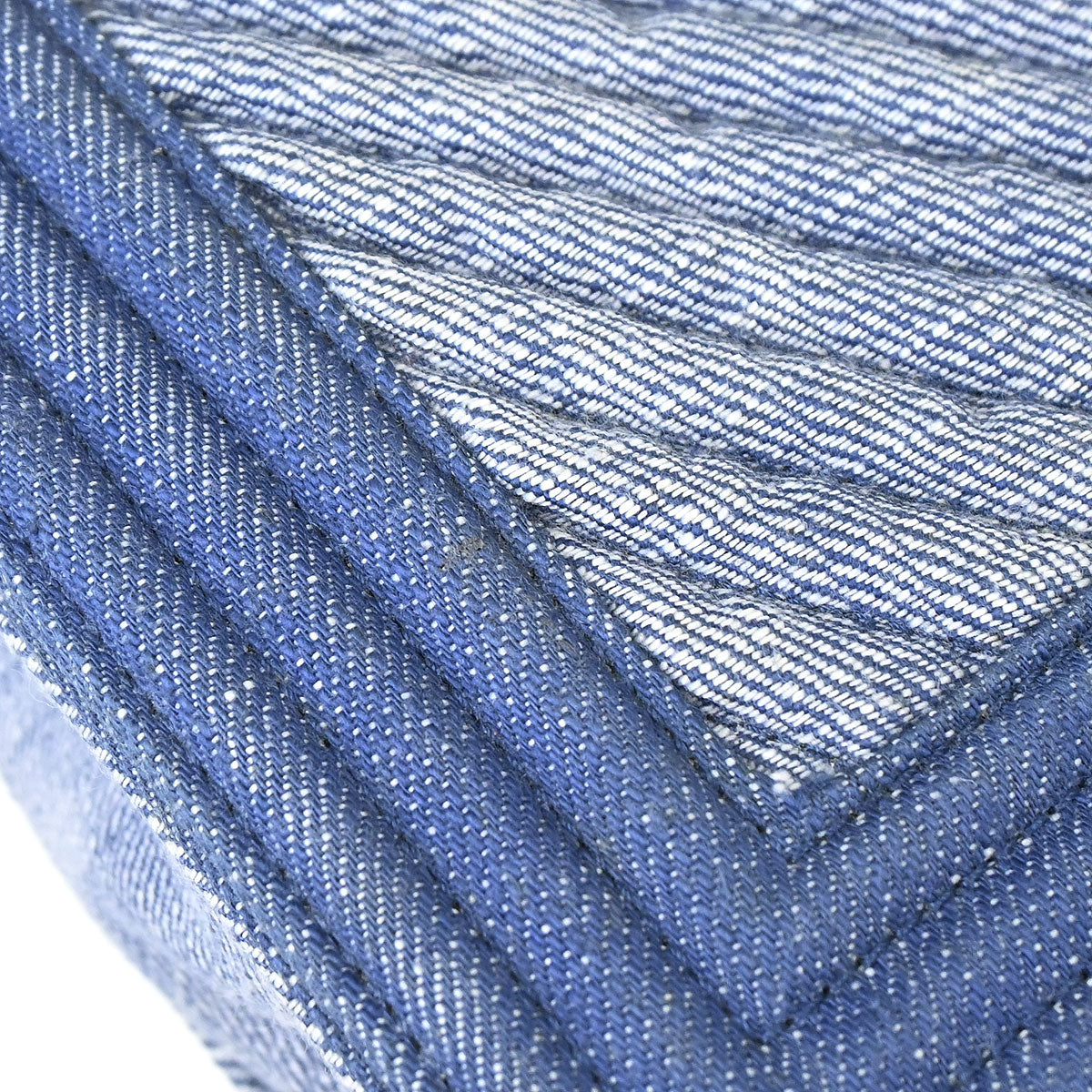 Boy Chanel 2014-2015 Blue Denim Chevron Medium Shoulder Bag