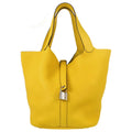 Hermes Jaune de Naples Taurillon Picotin Lock 26 GM Handbag