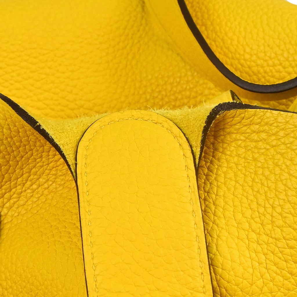 Hermes Jaune de Naples Taurillon Picotin Lock 26 GM Handbag