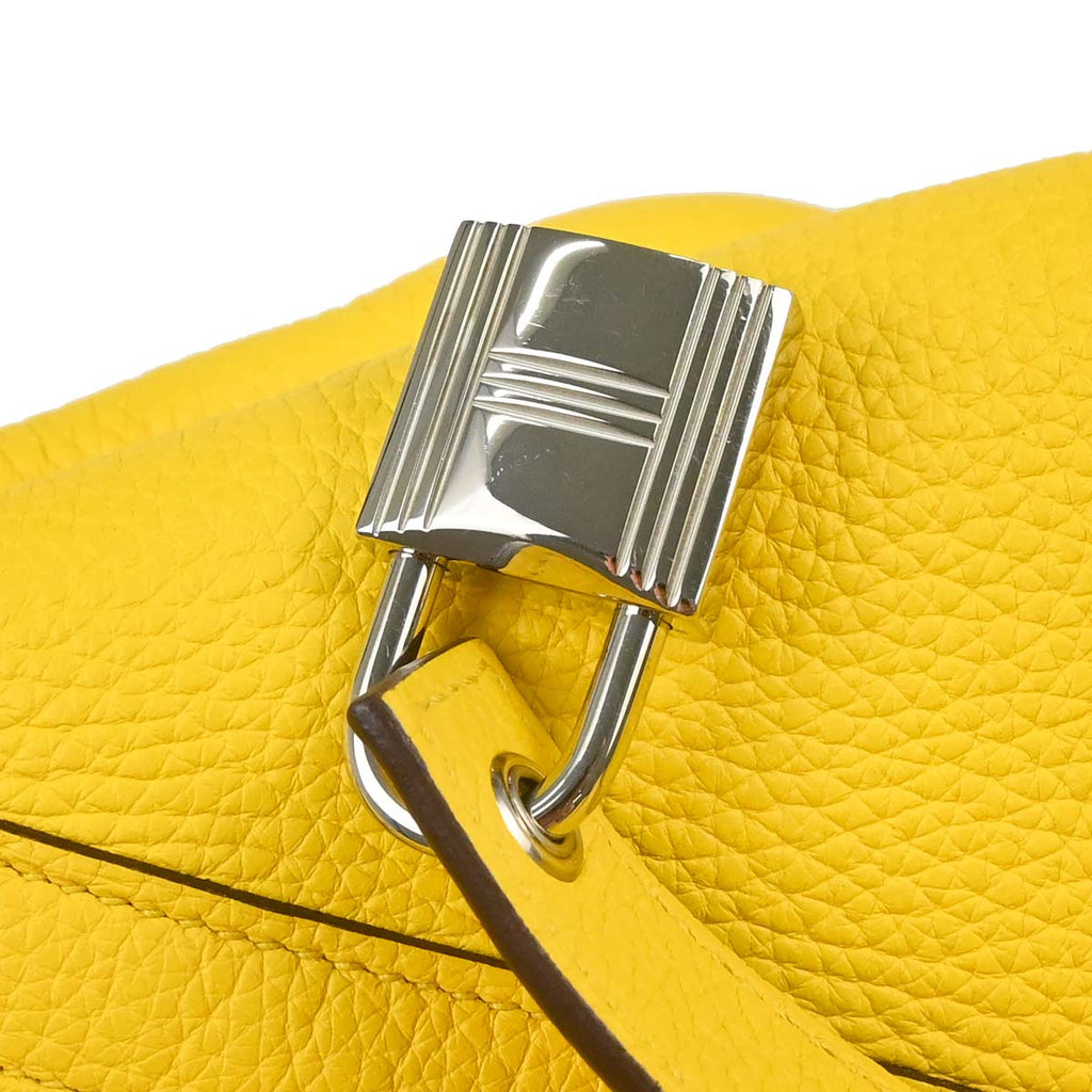 Hermes Jaune de Naples Taurillon Picotin Lock 26 GM Handbag