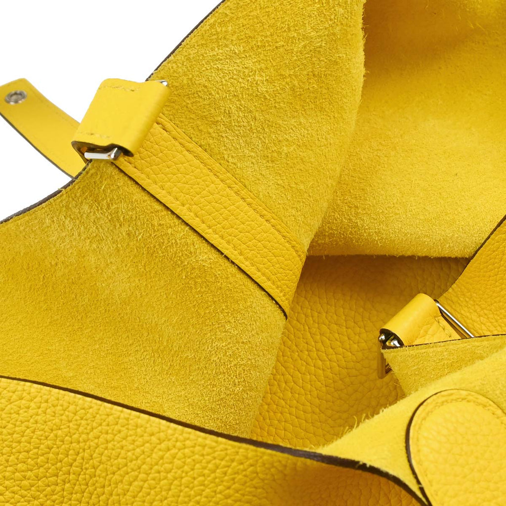 Hermes Jaune de Naples Taurillon Picotin Lock 26 GM Handbag