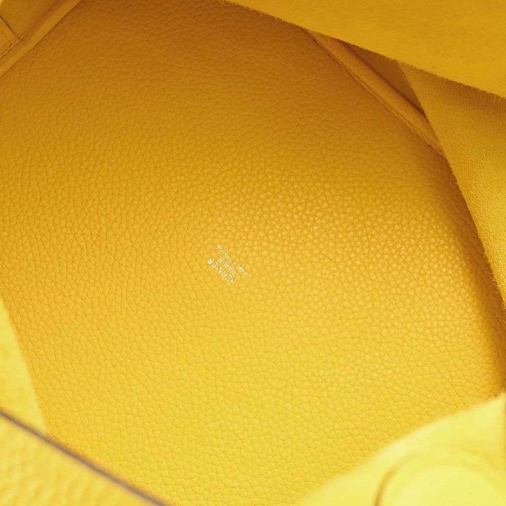 Hermes Jaune de Naples Taurillon Picotin Lock 26 GM Handbag
