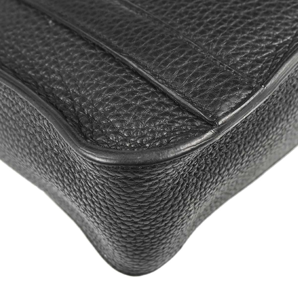 Hermes Black Taurillon Clemence Steve Caporal 27 Shoulder Bag