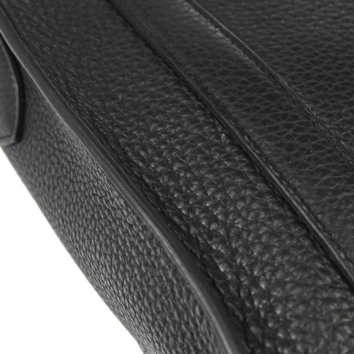 Hermes Black Taurillon Clemence Steve Caporal 27 Shoulder Bag