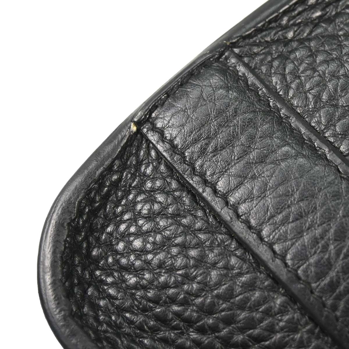 Hermes Black Taurillon Clemence Steve Caporal 27 Shoulder Bag