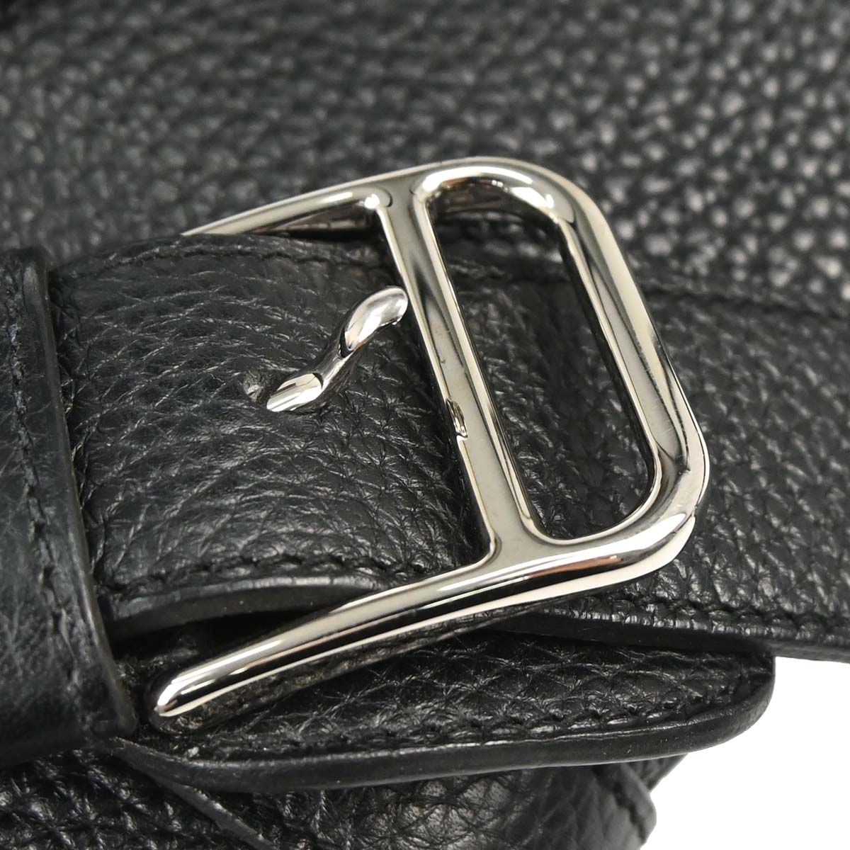 Hermes Black Taurillon Clemence Steve Caporal 27 Shoulder Bag