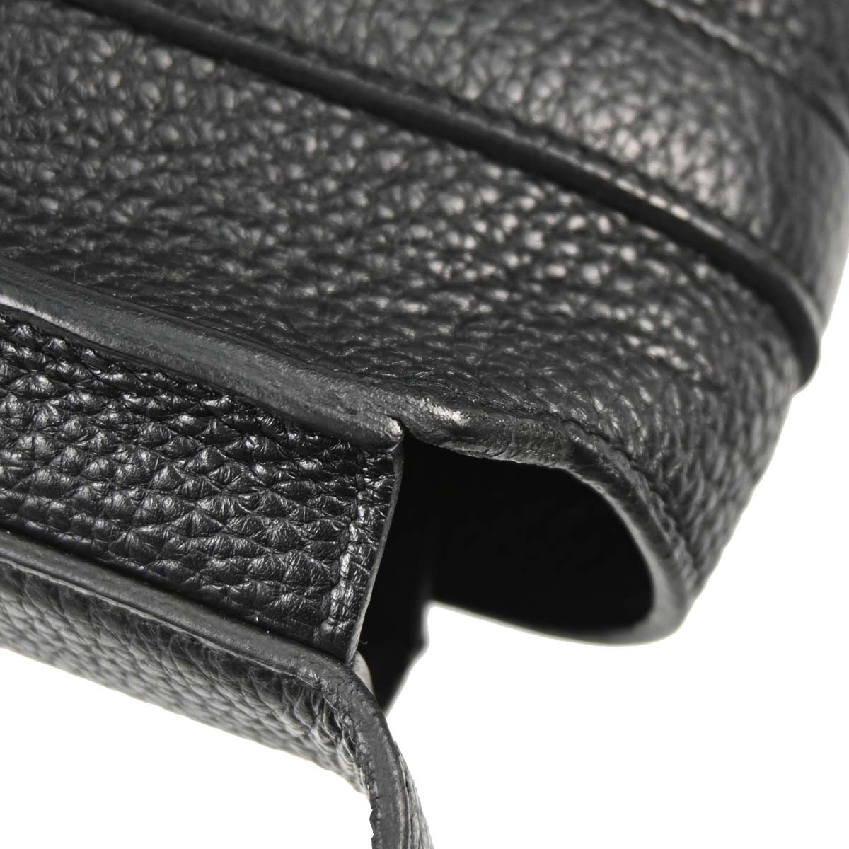 Hermes Black Taurillon Clemence Steve Caporal 27 Shoulder Bag