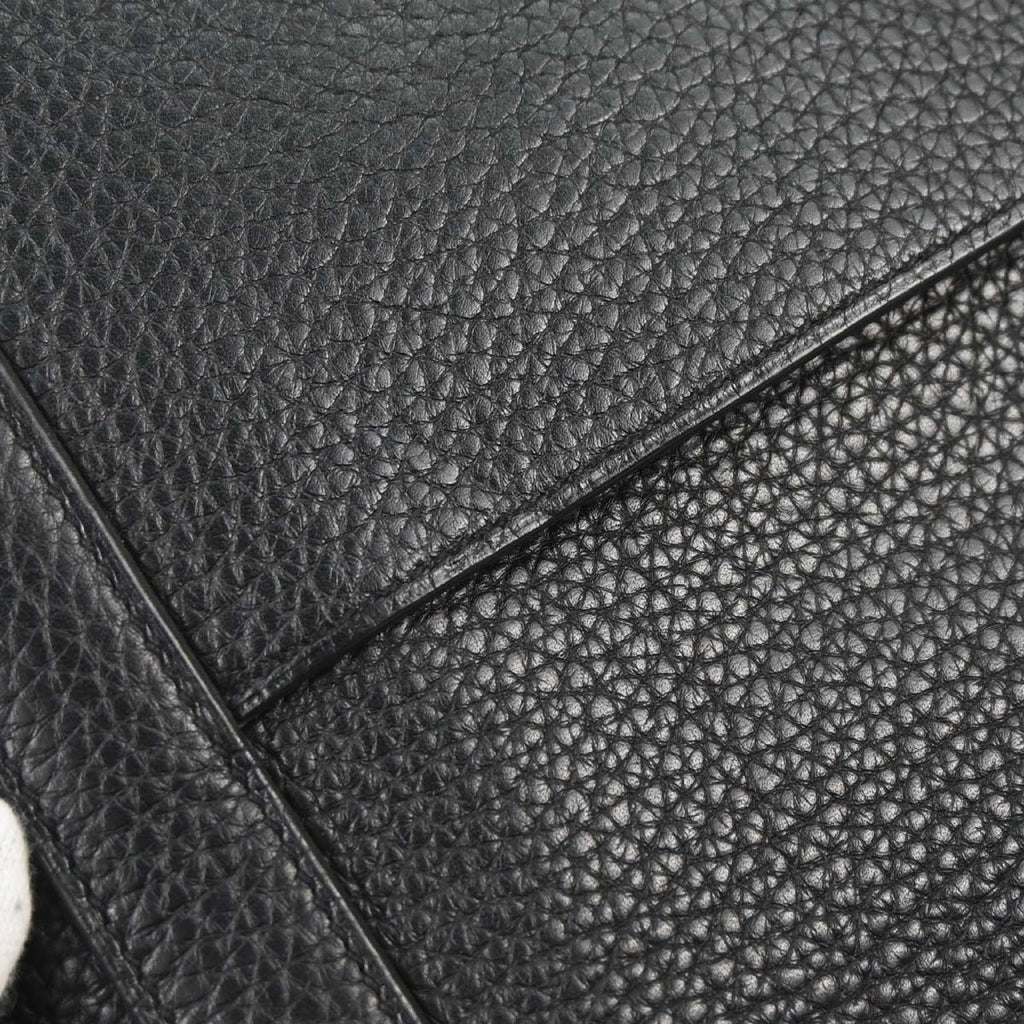 Hermes Black Taurillon Clemence Steve Caporal 27 Shoulder Bag
