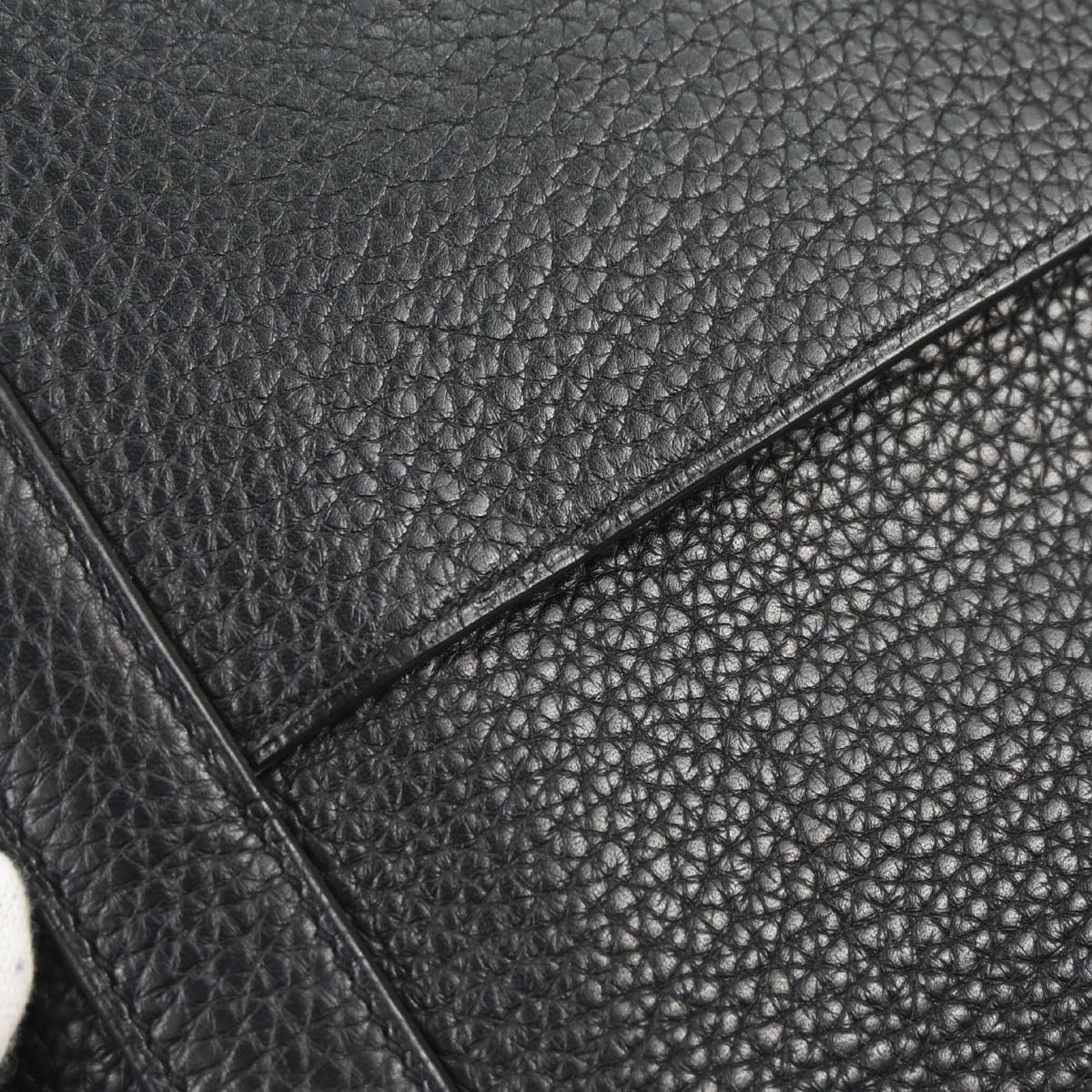 Hermes Black Taurillon Clemence Steve Caporal 27 Shoulder Bag