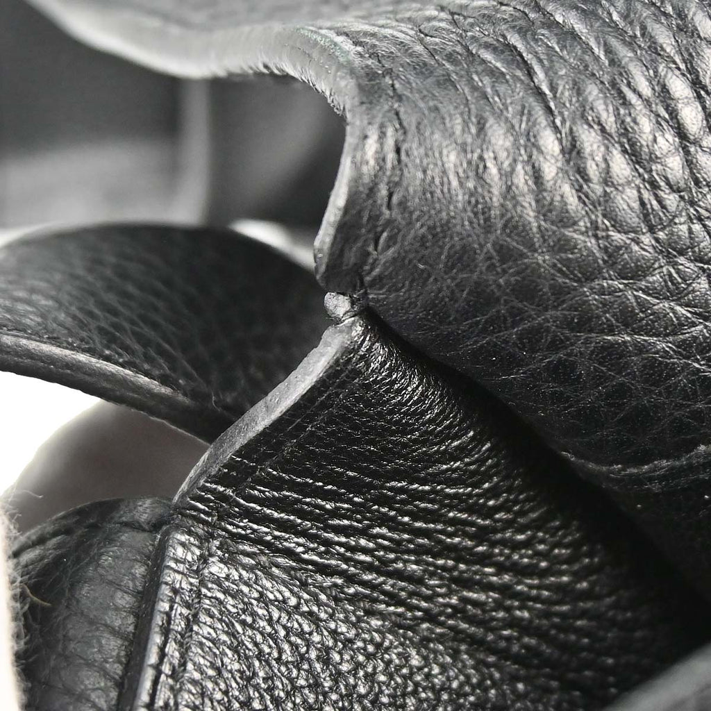 Hermes Black Taurillon Clemence Steve Caporal 27 Shoulder Bag