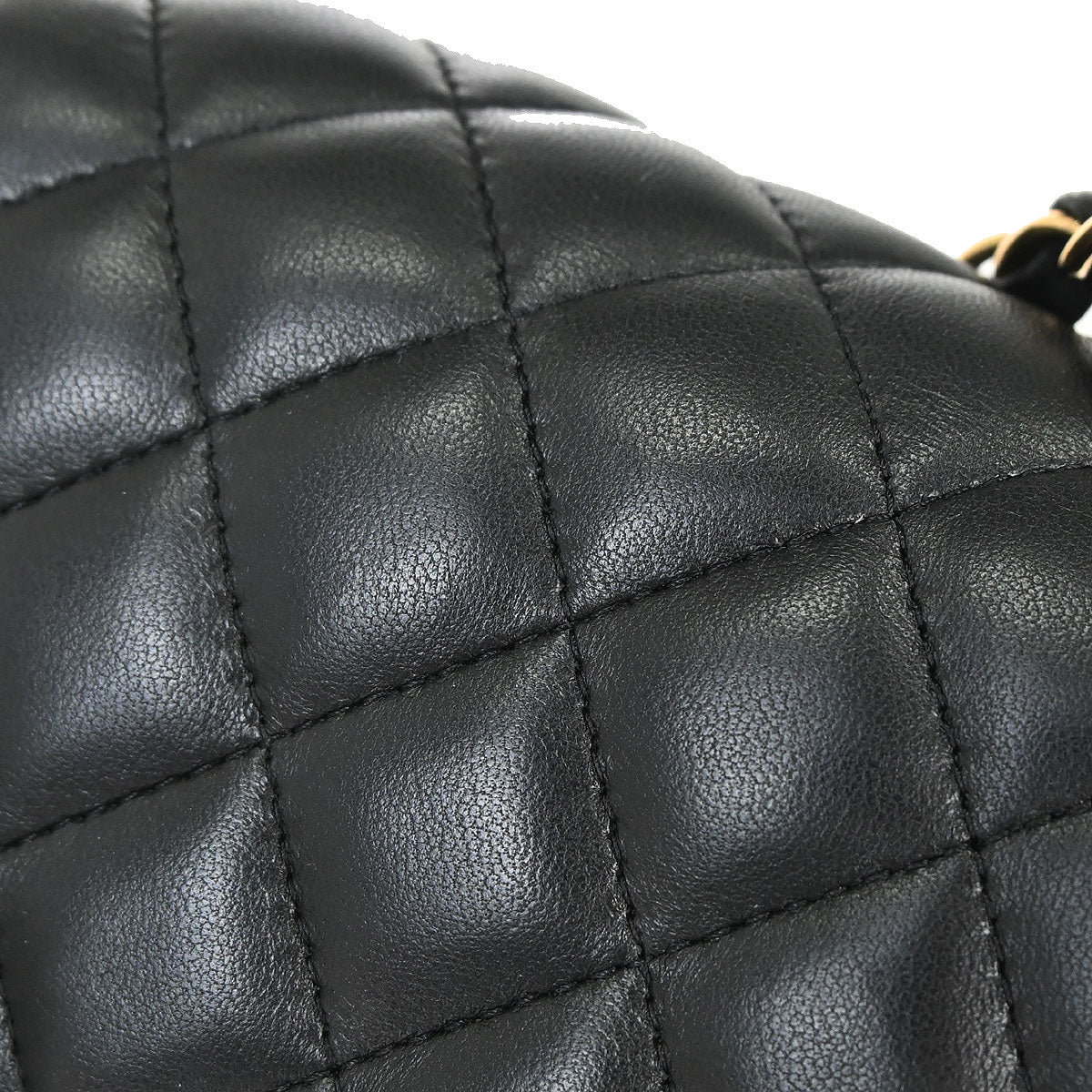 Chanel 2019 Black Lambskin Mini Classic Square Flap Shoulder Bag 17