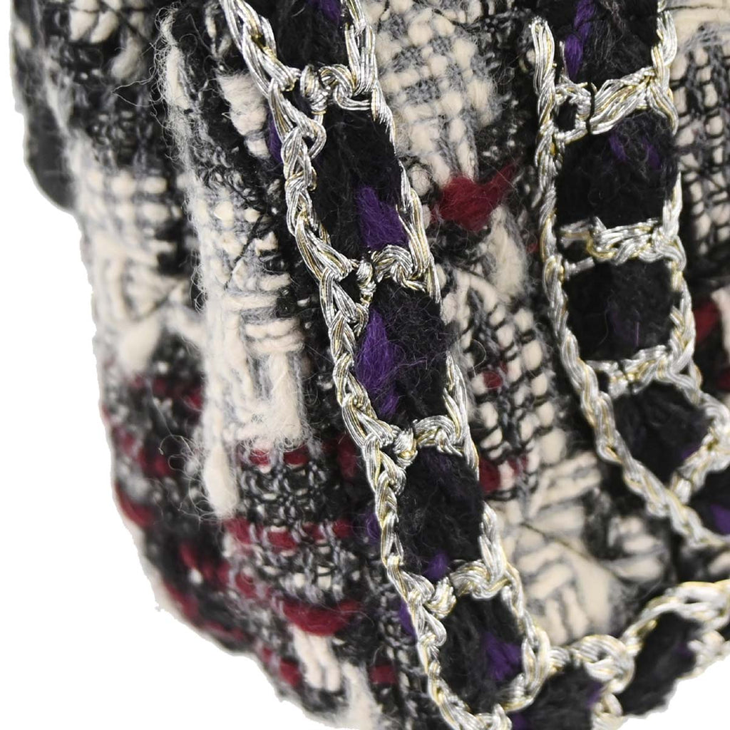 Chanel 2019 Black White Tweed Shoulder Bag