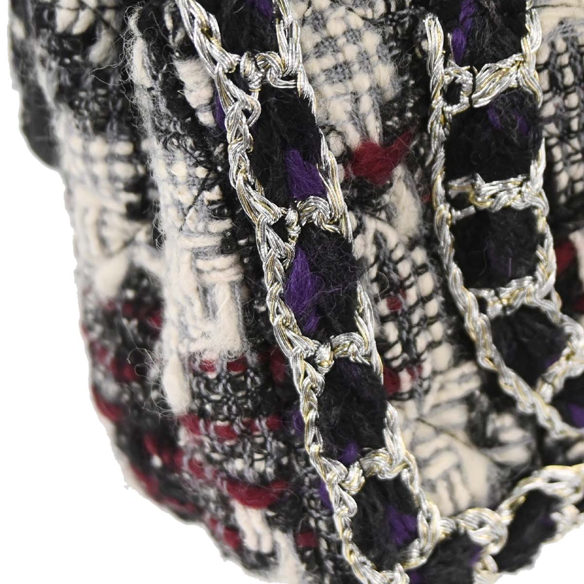 Chanel 2019 Black White Tweed Shoulder Bag