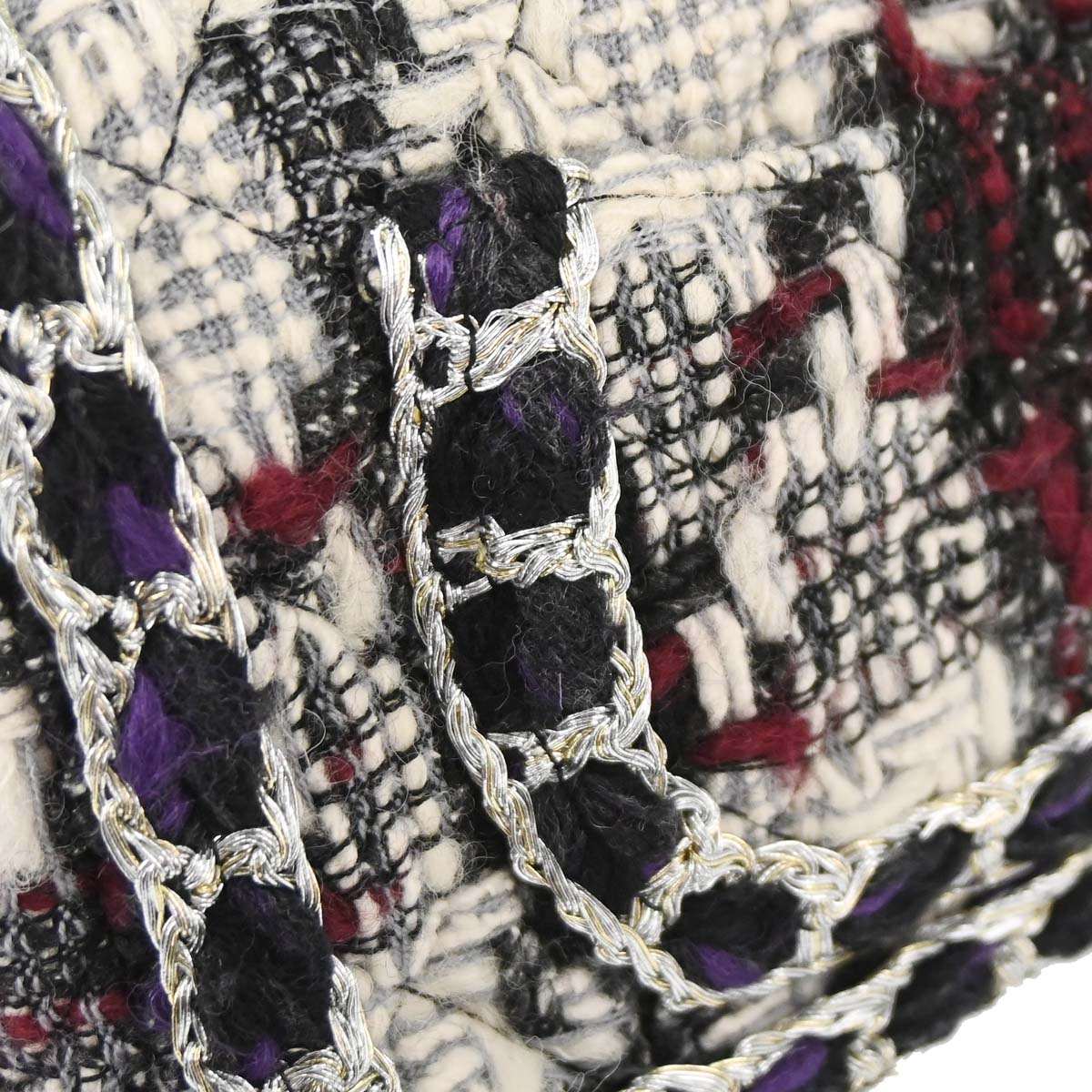 Chanel 2019 Black White Tweed Shoulder Bag