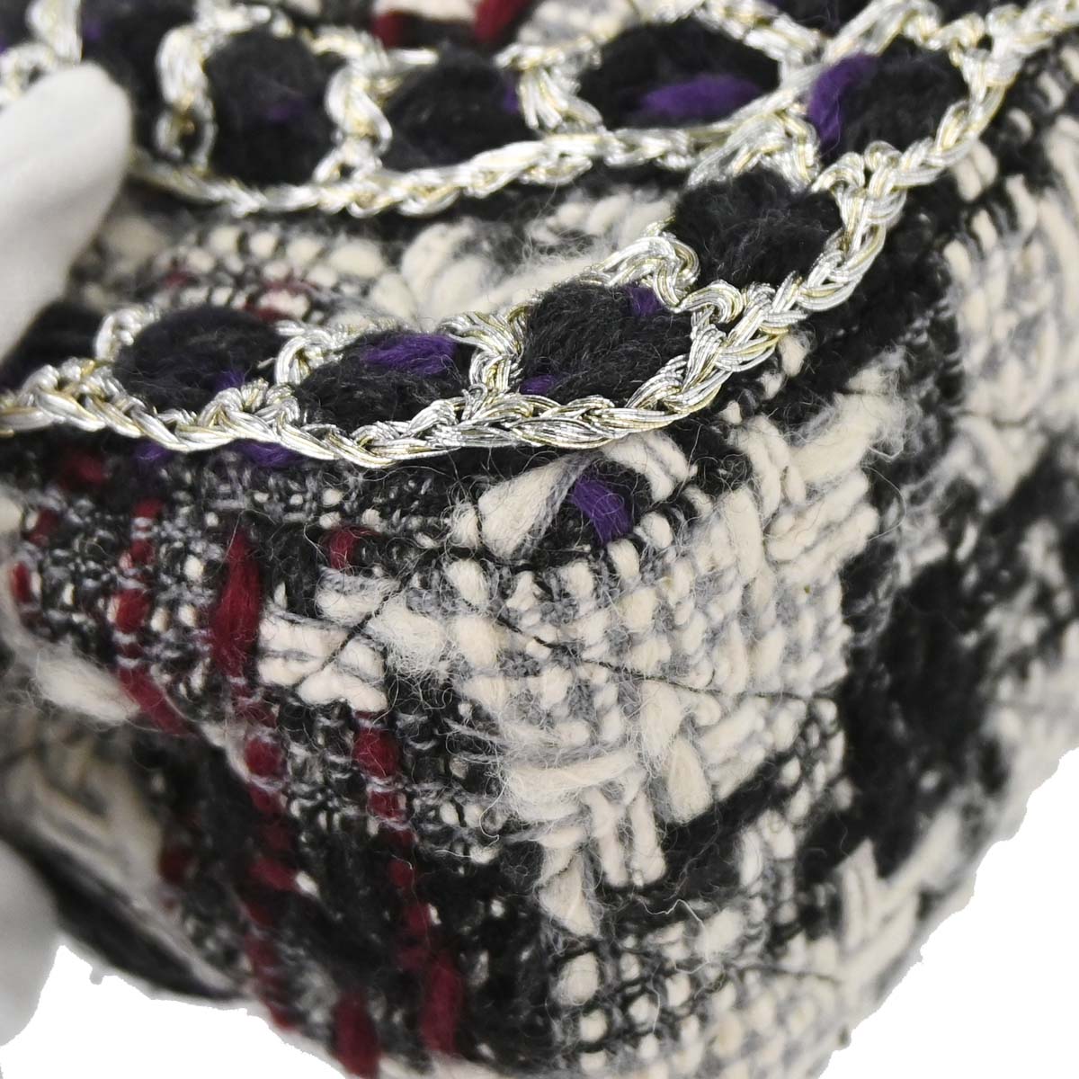 Chanel 2019 Black White Tweed Shoulder Bag