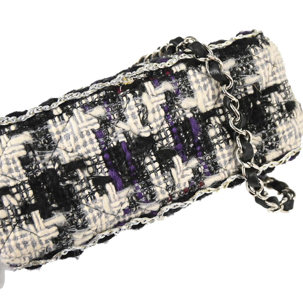 Chanel 2019 Black White Tweed Shoulder Bag