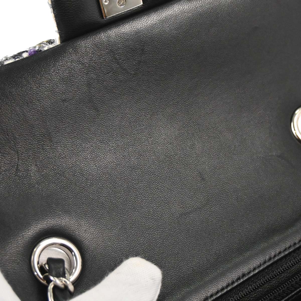 Chanel 2019 Black White Tweed Shoulder Bag