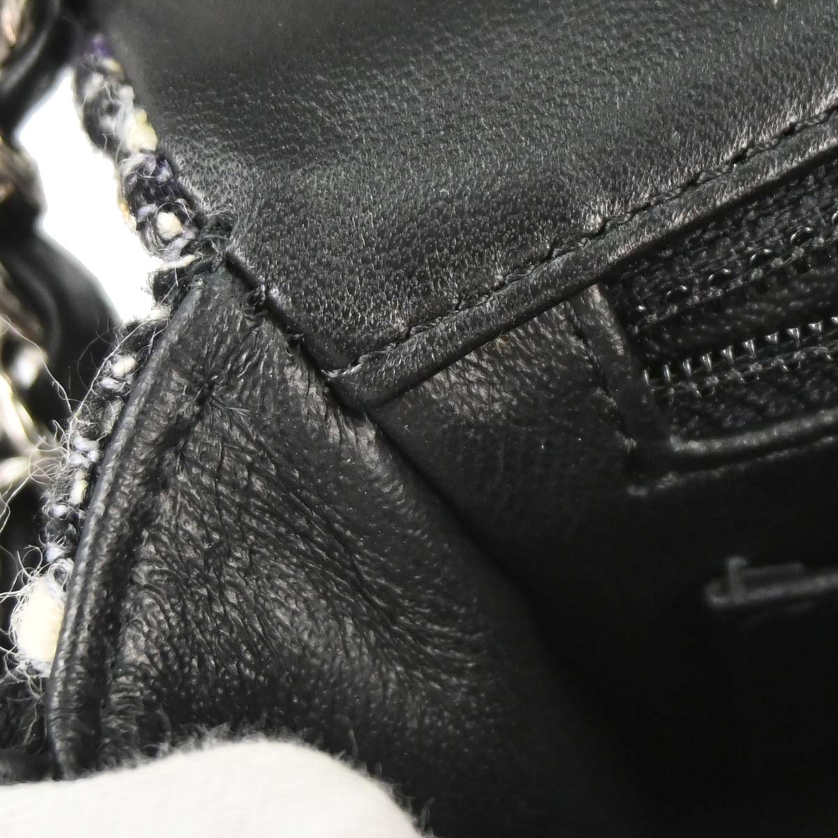 Chanel 2019 Black White Tweed Shoulder Bag
