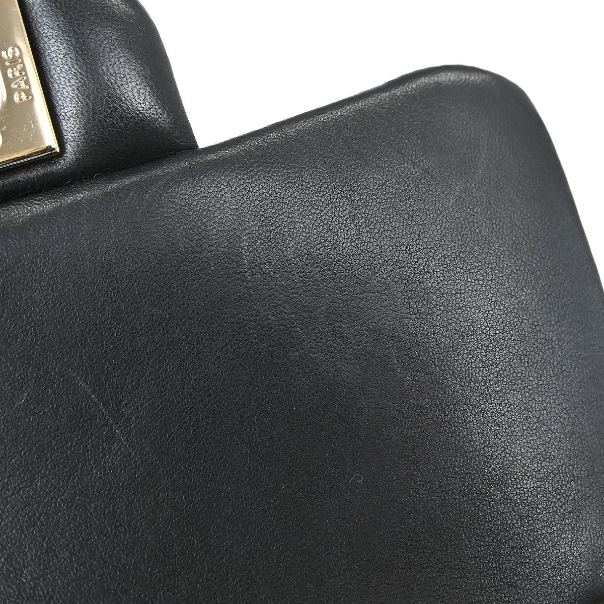 Chanel 2017 Black Lambskin Mini Classic Square Flap Shoulder Bag 17