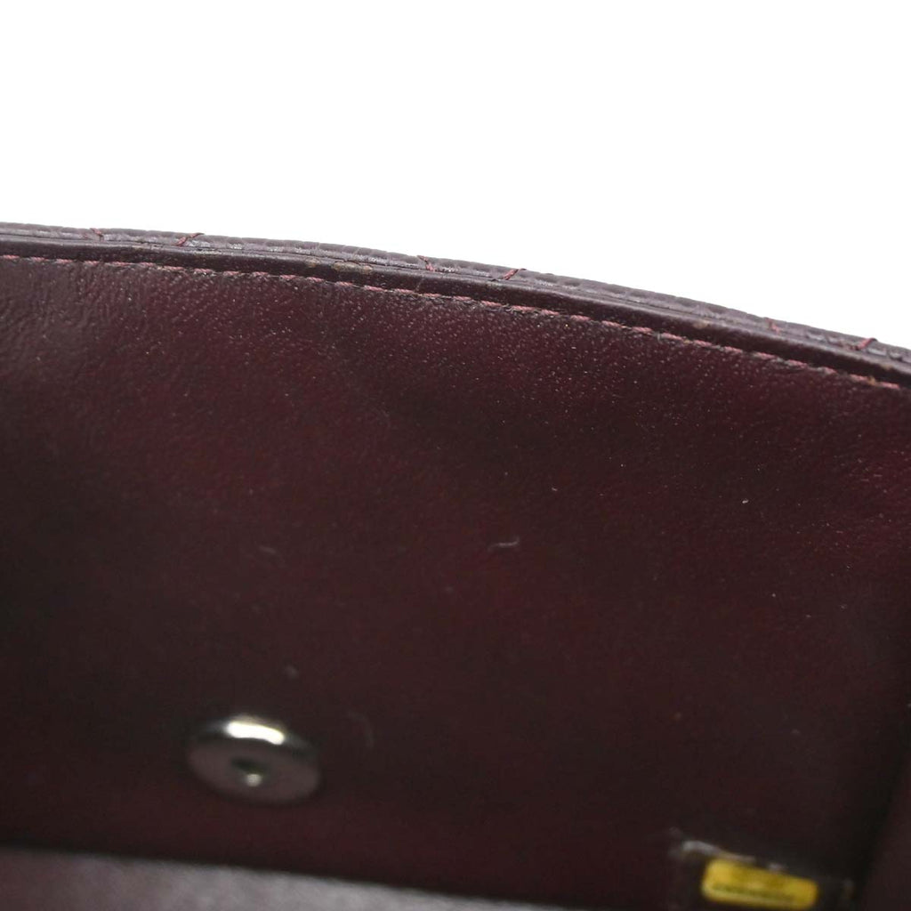Chanel Brown Caviar Skin Mini Classic Square Flap Shoulder Bag 17