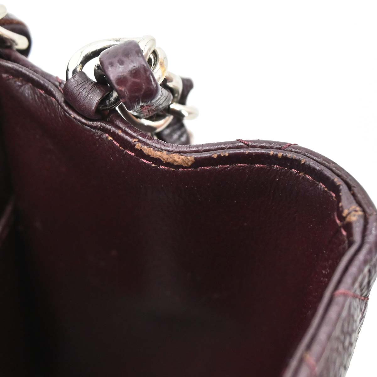 Chanel Brown Caviar Skin Mini Classic Square Flap Shoulder Bag 17