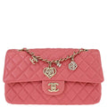 Chanel 2014 Pink Lambskin Valentine Shoulder Bag