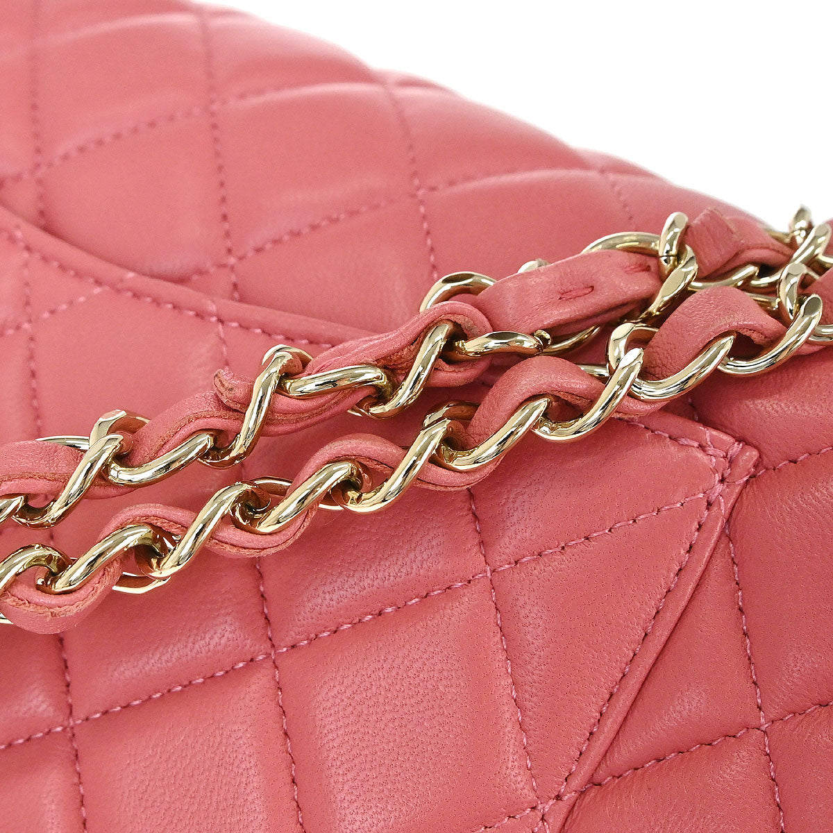 Chanel 2014 Pink Lambskin Valentine Shoulder Bag