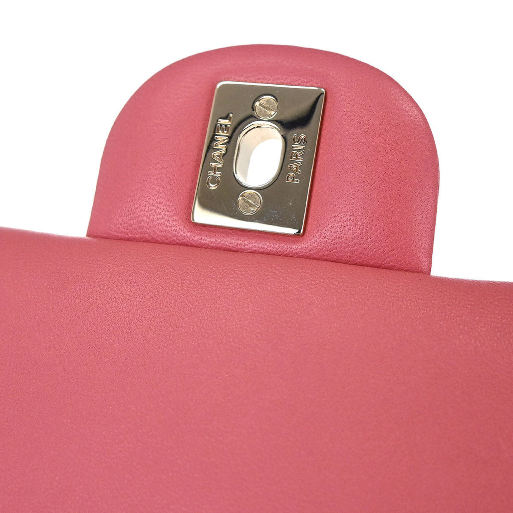 Chanel 2014 Pink Lambskin Valentine Shoulder Bag
